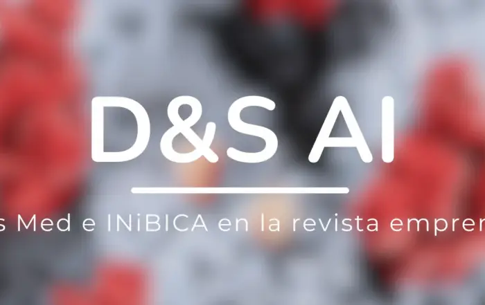 Imagen donde se ve lee "D&S AI E Process Med e INiBICA en la revista emprendedores